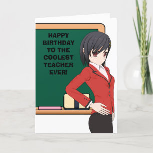 Geanimeerde Verjaardag Kaart van de Leraar