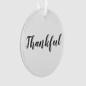 Geankerde zwarte, witte, aangepaste kerstmis ornament (voorkant)