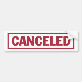 GEANNULEERDE Sticker (Voorkant)