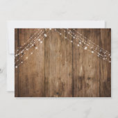 Geannuleerde trouwaankondiging van Rustic Wood & L Kaart (Achterkant)