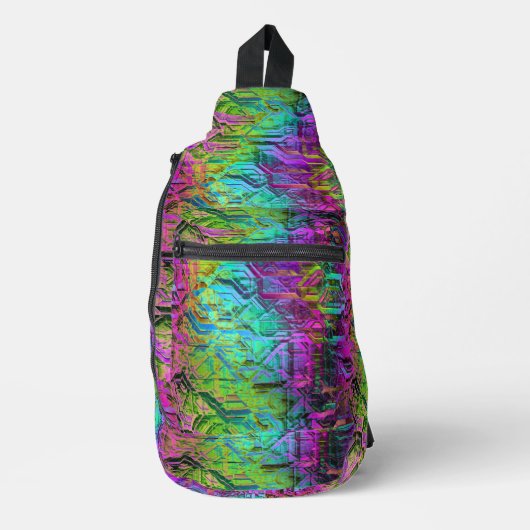 Geanodiseerd titanium: sling bag (Voorkant)