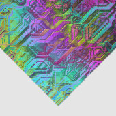 Geanodiseerd titanium: tissuepapier (Detail)