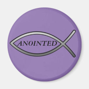 GEANOÏNTEGREERD Citaat/Jezus Fish Magneet