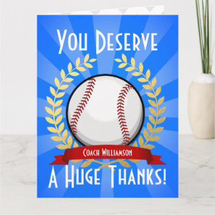 Géant Baseball Coach Merci