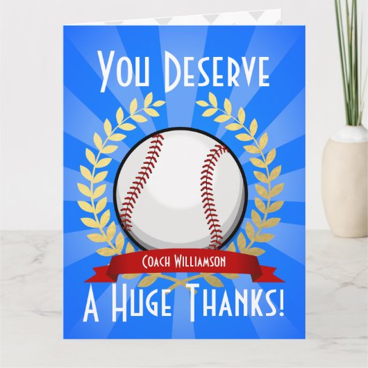 Géant Baseball Coach Merci (Devant)