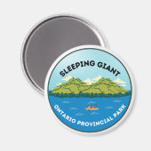 Géant dormant Magnet du parc provincial de l'Ontar (Recto/Verso)