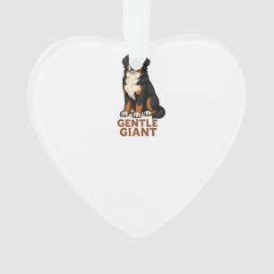 Géant doux de chien de montagne bernois.