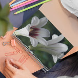 Géant Lys Himalayan Floral<br><div class="desc">Ce planificateur mensuel/hebdomadaire de calendrier garde toutes vos activités et horaires à venir organisées en un seul endroit, pratique et dispose d'une photo de trompette en forme de trompette, blanc Géant fleurs Himalaya Lily avec des centres rougeâtres-violets. Un joli design floral ! Sélectionnez votre style de planificateur et la couleur...</div>