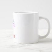 Géant mug à café avec citation colorée (Droite)