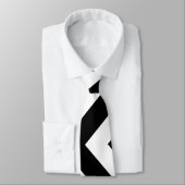 Géant noir et blanc Cravate vertical Chevron (Attaché)