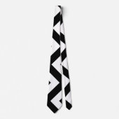 Géant noir et blanc Cravate vertical Chevron (Devant)