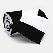 Géant noir et blanc Cravate vertical Chevron (Roulé)