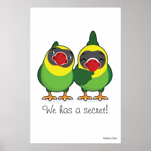 Géant 'Nous avons un secret ! ' Poster Lovebirds (Devant)