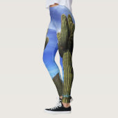 Géant Saguaro Cactus, Nom Personnalisé Leggings (Gauche)
