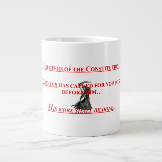 Géante 20 onces. La tasse de café avec des usurpateurs (Devant)