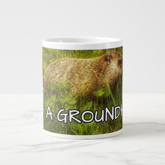 Géante Accrocher une tasse de marmotte (Devant)