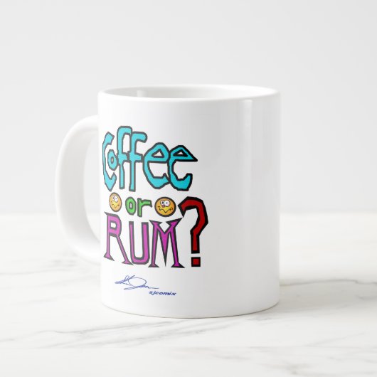 Géante Café ou RHUM ? Tasse (Devant gauche)