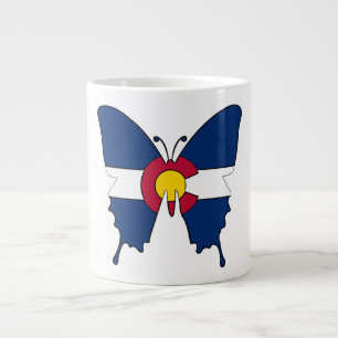 Géante Drapeau du Colorado papillon jumbo tasse à café