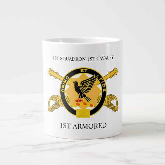 Géante ęr TASSE BLINDÉE de ?ère CAVALERIE d'ESCADRON ?ère (Devant)