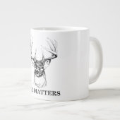 Géante La taille importe tasse enorme (Devant droit)