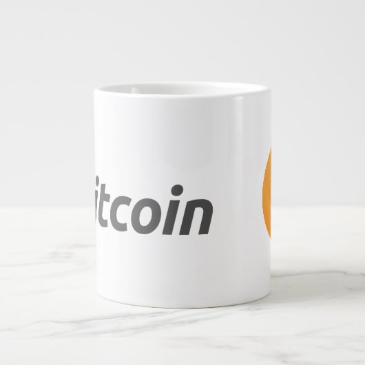 Géante Logo original Bitcoin Grosse tasse de café (Devant)