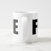 Géante Oxygentees m'alimentent la tasse enorme (Dos)