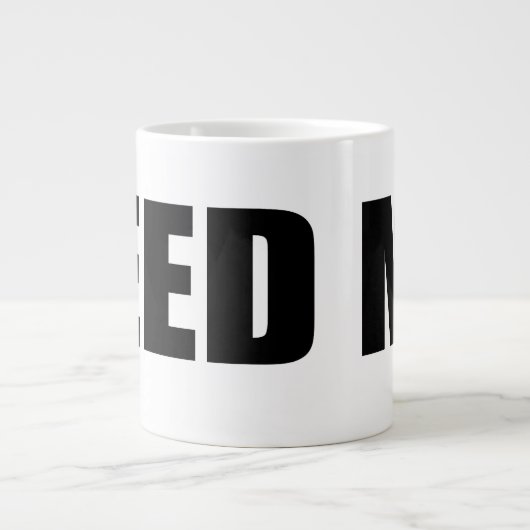 Géante Oxygentees m'alimentent la tasse enorme (Devant)