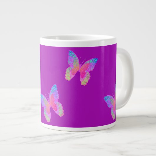 Géante Tasse à café Fbattement-Byes (violet) (Devant droit)