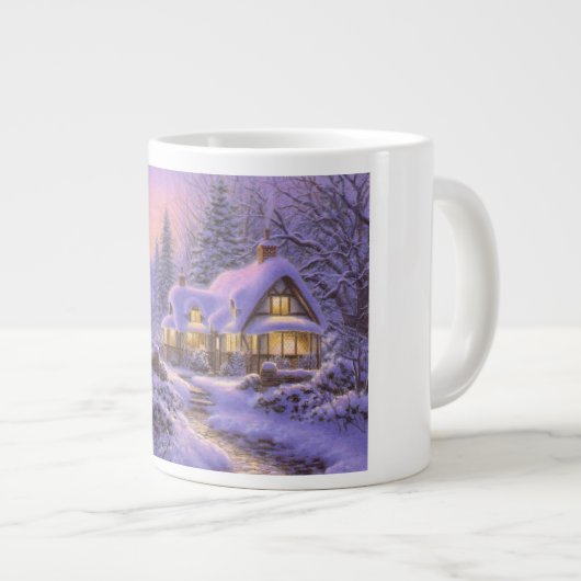 Géante Tasse bleue de Noël (Devant droit)