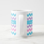 Géante Tasse de café enorme faite sur commande, chevrons (Dos)