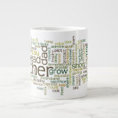 Géante Tasse de nuage de mot de père (Devant)