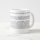 Géante Tasse d'éléphant d'adresse de Gettysburg (Devant droit)