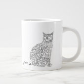 Géante Tasse d'éléphant de chat de langues du monde (Droite)