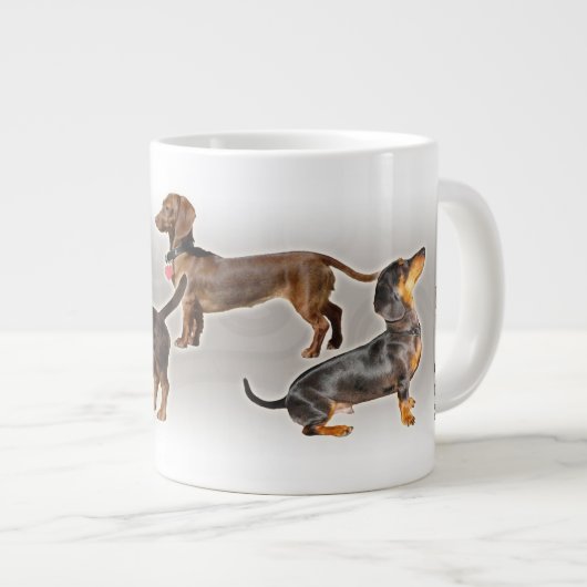 Géante Tasse d'éléphant de collage de teckel d'Eridox (Devant droit)