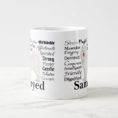 Géante Tasse d'éléphant de traits de Samoyed (Devant)