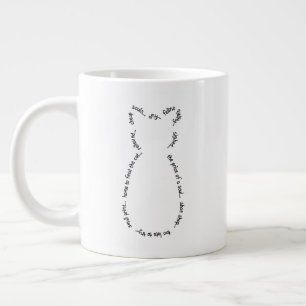 Géante Tasse d'éléphant d'histoire de chat
