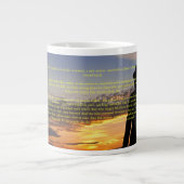 Géante Tasse d'éléphant du coucher du soleil II de (Devant)