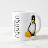 Géante Tasse d'Ubuntu avec le logo, la prononciation, et (Devant droit)