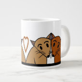 Géante Tasse mignonne de chats (Devant droit)