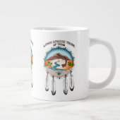 Géante Tribu de Lipan Apache tasse enorme blanche de 20 (Droite)