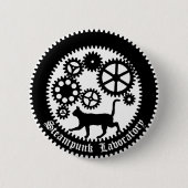 Gear Cat Ronde Button 5,7 Cm (Voorkant)