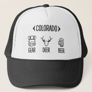 Gear, Deer, Beer Colorado Trucker Hat Pet