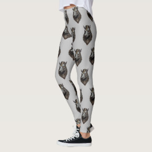 Gear Driven Giant: The Steampunk Hippo Leggings