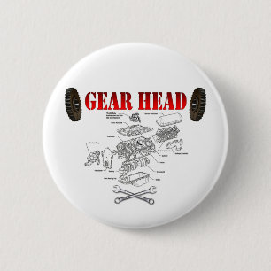 GEAR HEAD RONDE BUTTON 5,7 CM