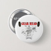 GEAR HEAD RONDE BUTTON 5,7 CM (Voorkant /achterkant)