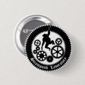 gear monkey 2 ronde button 5,7 cm (Voorkant /achterkant)