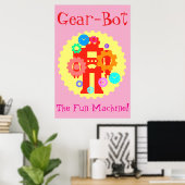 Gear Robot Poster (Thuiskantoor)