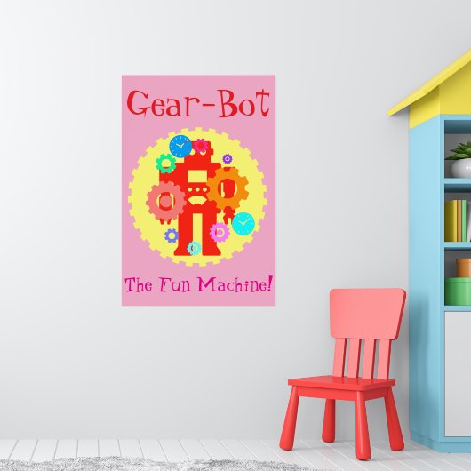 Gear Robot Poster (Kinderkamer 1)