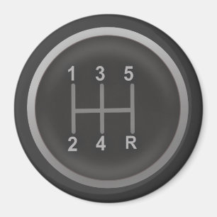 Gear Shift Knop voor Nerd Geeks Magneet