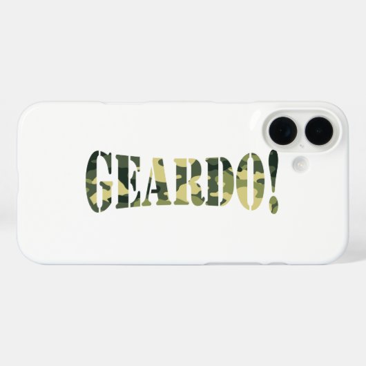 GEARDO! CAMO/CAMOUFLAGE Case-Mate iPhone CASE (Achterkant (horizontaal))